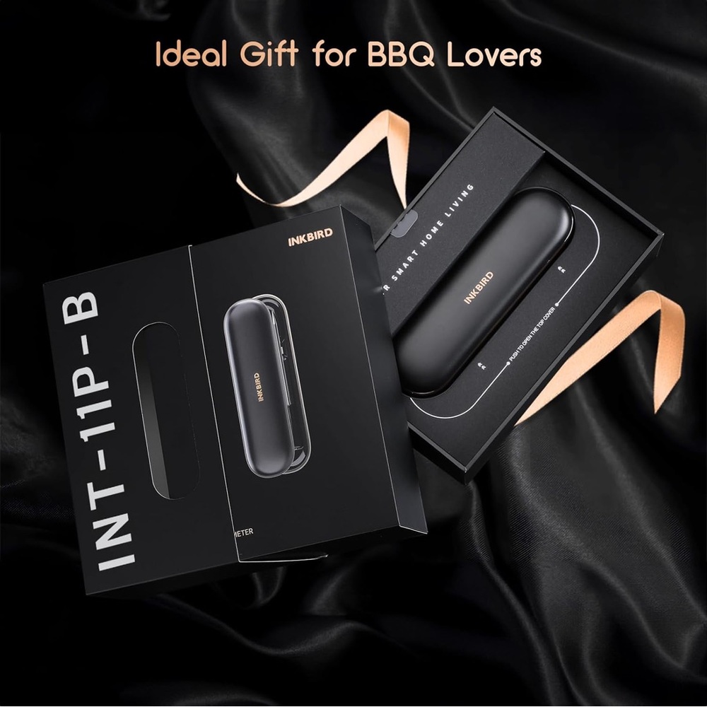 Inkbird Bluetooth Meat Thermometer Int-11p-b Bluetooth Grilling New Open Box